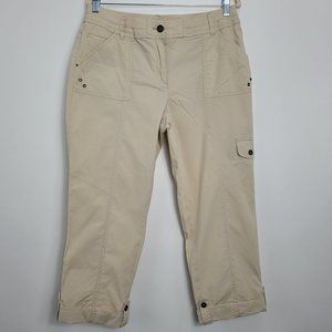 Chico's Tan High Rise Utility Capri